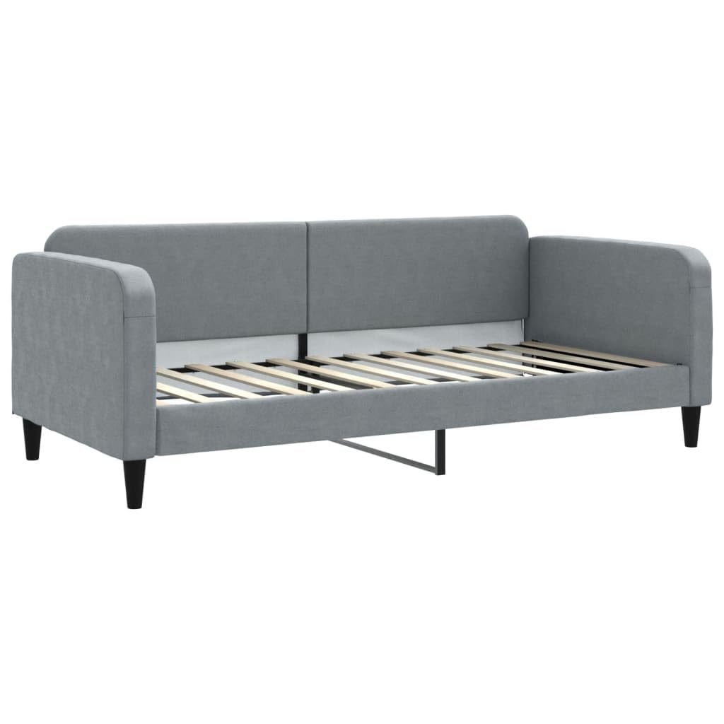 Rozkładana 2w1 z tkaniny do salonu i sypialni Szary 90x200 cm