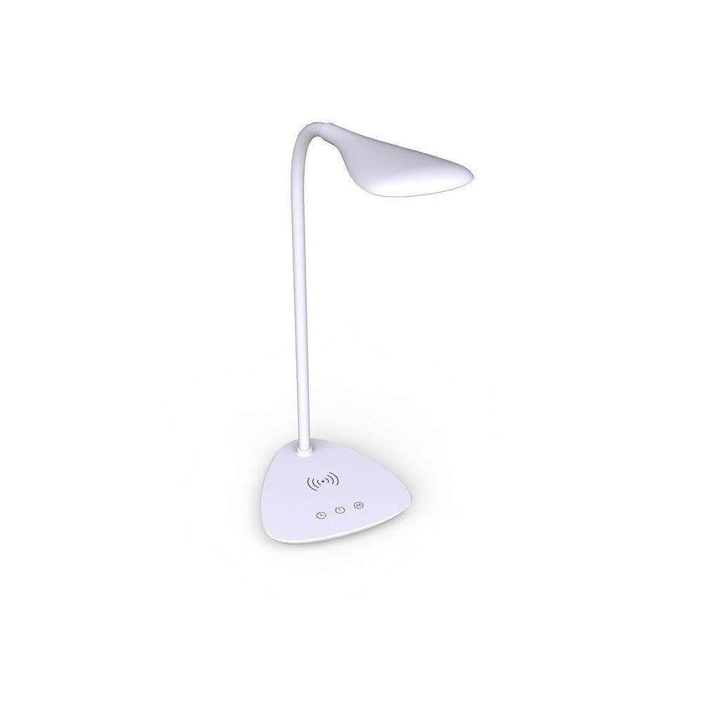 Techly Lampada a LED da Tavolo con Caricatore Wireless