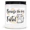 UOKPT Funny Dogs Candle Gifts for Women Pet-Friendly Relaxing Lavender Scented Candles for Dog Mom Pets Lover Owner…