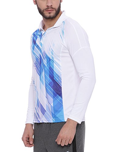 Image of CAHOOT Men's Graphic Printed Full Sleeve Polo Neck Regular Fit T Shirt for Active Wear