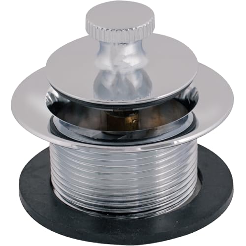 EZ-FLO Lift-n-Turn Bath Drain Assembly Kit, 1-1/2 in. x 11.5 Coarse Thread, 2-7/8 in. OD Flange, 5/16 in. Tapped Zinc Body, Chrome Plated, 35233 by EZ-FLO - Used condition - US$7.46