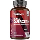 WeightWorld Reines Quercetin 1000mg pro Portion - 180 vegane Kapseln