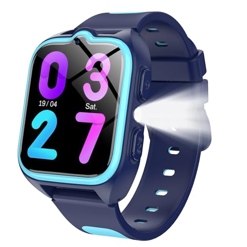 IOWODO Smartwatch Kinder mit GPS, Uhr mit 4G-Anruffunktion & SOS-Notruf, 800mAh 5-Tage Akku, Wasserdicht IP67, Schulmodus & Lernspiele, Kinderuhr für Junge und Mädchen, Geschenke zum Kindertag 1