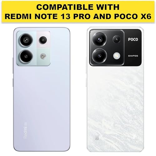Image of COVERBLACK Soft Rubber Back Cover for Mi Poco X6 5G - Transparent