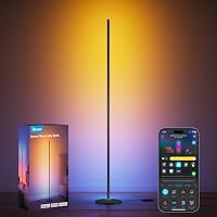 Govee Lampade da Terra LED RGBIC, Piantana Lampada da Terra Funziona con Alexa, Matter, APP...
