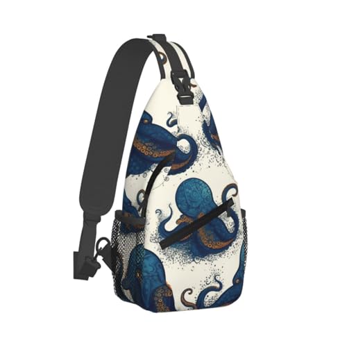 Bolso Sling para Mujer y Hombre Negro miniatura 7
