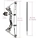 Archery Bow Set Compound Bow RH/LH Hunting Bow for Outdoor Sports Target Shooting (9.5