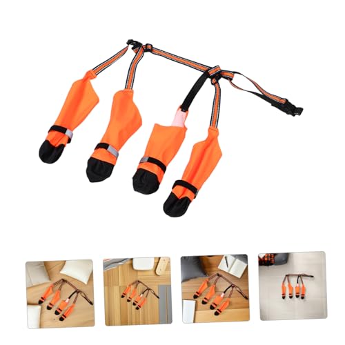 ifundom wasserdichte Hundestiefel für Kleine Hunde mit Rutschfester Sohle Pfotenschutz und Kompaktem Design für Outdoor-aktivitäten bei Regen