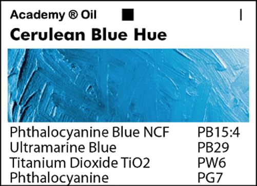 Amazon.com: Grumbacher Academy Oil Paint, 37 ml/1.25 oz, Cerulean