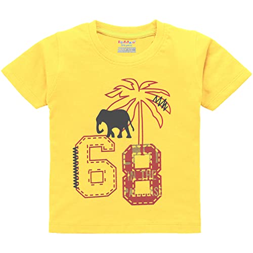 Image of kiddeo Boys Cotton Halfsleeve T Shirts (Pack of 3)