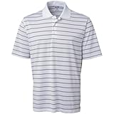 adidas Golf Men's Puremotion(tm) 2-Color Stripe Jersey Polo '15 White/Black Polo Shirt 2XL