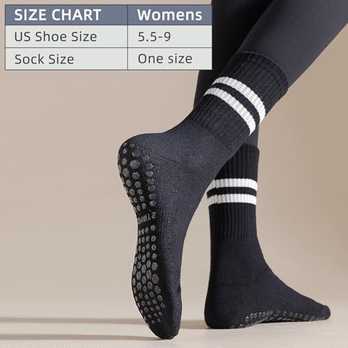 Meias de Pilates com aderência para mulheres, meias aderentes, antiderrapantes, para ioga, balé, mei