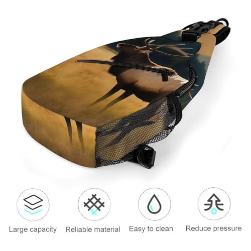 Mochila cruzada tipo sling para hombre y mujer miniatura 5