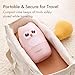 YIVEKO Baby Nail Kit, 4-in-1 Baby Nail Care Set with Cute Case, Baby Nail Clippers, Scissors, Nail File & Tweezers, Baby Manicure Kit and Pedicure kit for Newborn, Infant, Toddler, Kids-Owl Pink