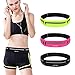 Guzack Laufgürtel mit 3 Reißverschlusstaschen, Gürteltasche Sport Hüfttasche Sporttasche Fitnessgürtel, wasserdicht für alle Handys beim Jogging, Klettern, Reisen/Wandern