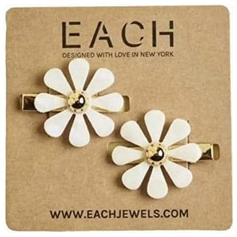 ALAZCO Jewels Flower Hair Clips Cover