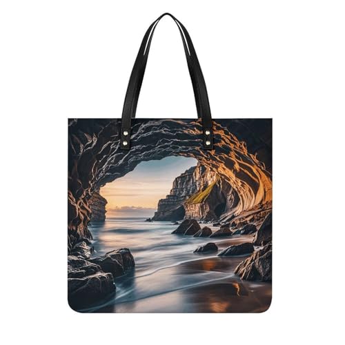 Sea Large Leather Handbags Women Fashion Handbag Multifunctional Travel Bag It Is A Great Gift for Mothers, Teachers, Friends, Bridesmaids