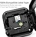 Cruxer Label Maker Tape Replacement for Brother TZe-R231 TZ-R231 Embellish Satin Ribbon 12mm 0.47 Inch Black on White, Compatible with Brother PT-D210 H110 D220 D410 D600, 3-Pack