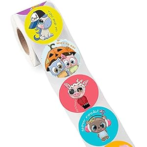 BE YOU TIFUL Dierlijke Label Sticker,500Pieces Leuke Animal Reward Stickers Motivational Sticker voor Kids School Reward…