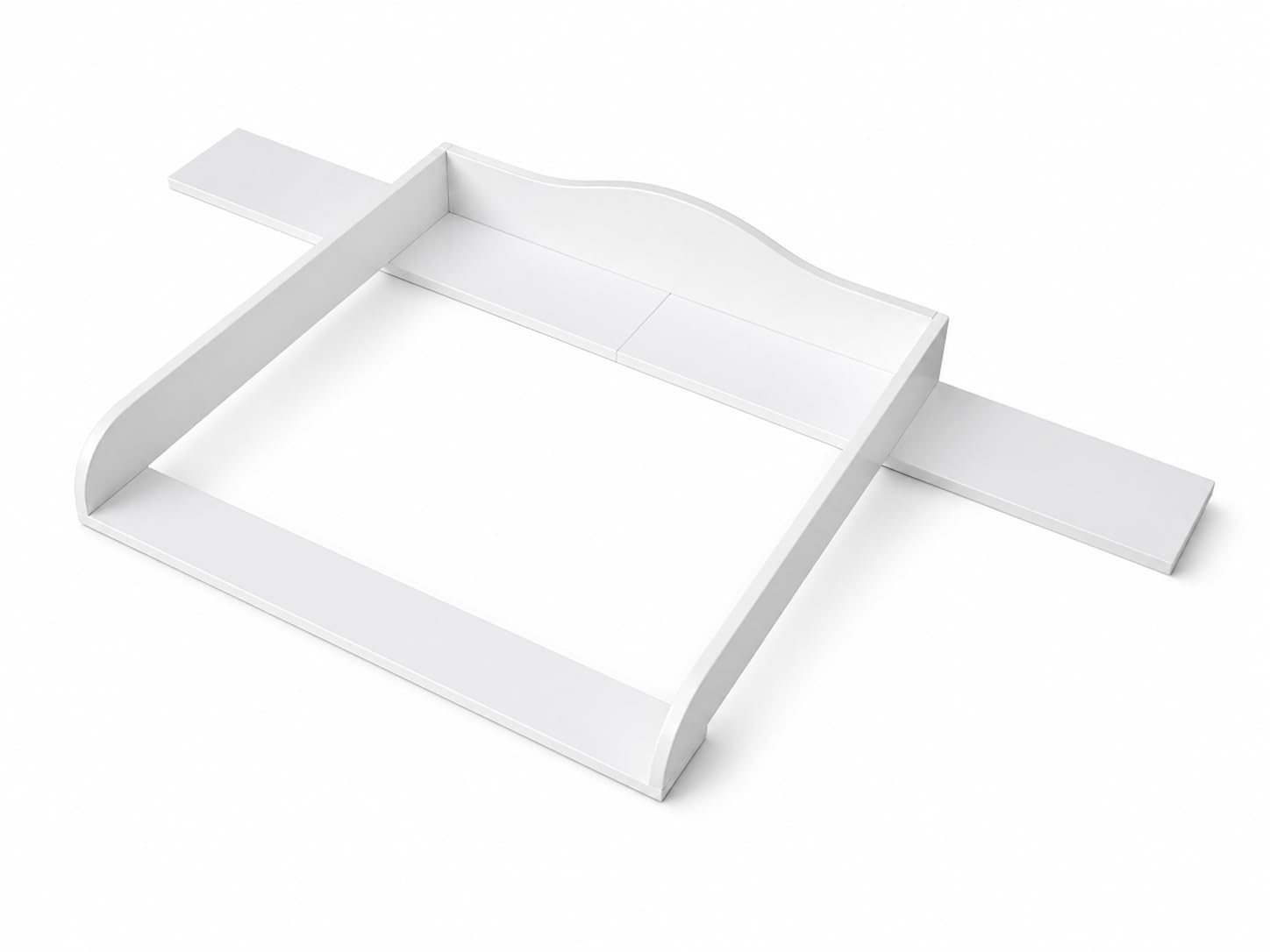 KraftKids Wickelaufsatz weiß passend für GULLABERG Kommode mit 8 Schubladen, 168 cm - Wickelfläche 78 x 78 cm, seitliche Abdeckblenden, abnehmbar