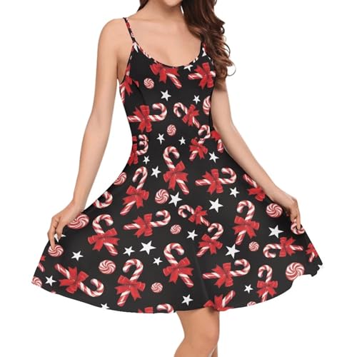 Womens Summer Casual Swing Tank Dresses, Beachwear Sleeveless Dresses for Girls