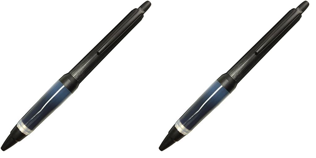 Uni Alpha-Gel Jetstream 0.7 mm Ball Point Pen, Black Body, Black Ink (SXN1000071P24) (Pack of 2)
