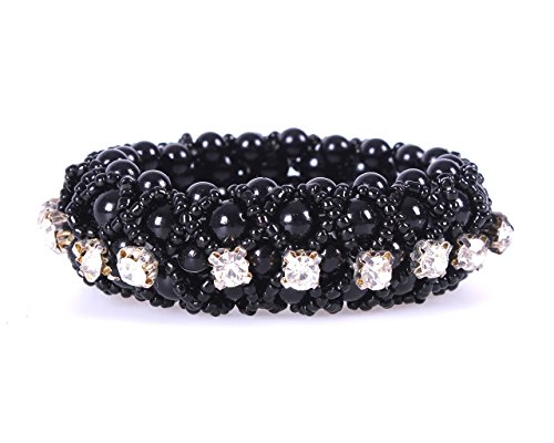 Chignon femme QHP Diamond l'élastique strass idéal pour faire tenir un chignon parfait