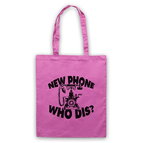 My Icon Art & Clothing New Phone Who Dis? Funny Slogan Vintage Phone Sac d'emballage, Rose Cover