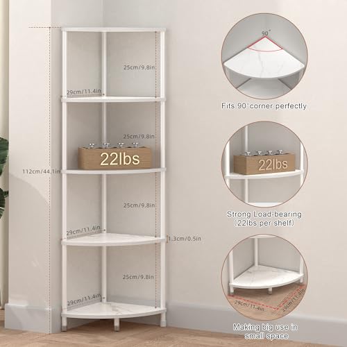 Greatseas 5 Tier Corner Shelf Stand thumb #1