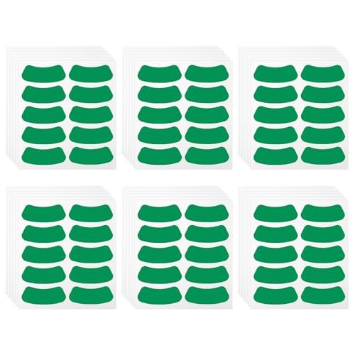 Pimoys 180 Pairs Sports Eye Black Stickers for Kids 360 Pcs Eye Strips Fantasy Football Baseball Softball Face Eyeblack Stickers for Sport Game Day Themed Party Supplies(Green)
