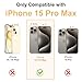 Wuwedo for iPhone 15 Pro Max Clear Bumper Frame No-Back Case, Slim Fit Ultra-Light Anti-Yellowing Transparent Protection Phone Cover Case 6.7