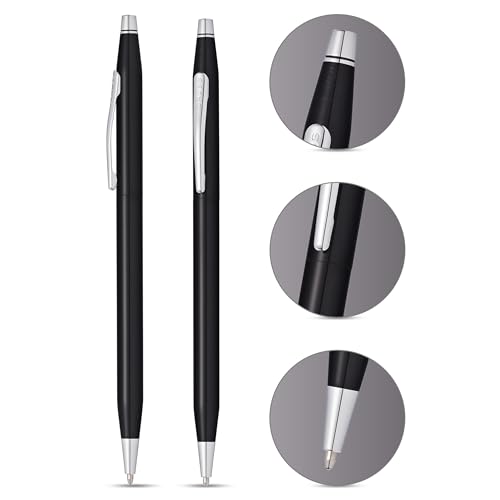 Image of Cross Classic Century Refillable Ballpoint Pen (Black PVD and Chrome, Ballpoint)