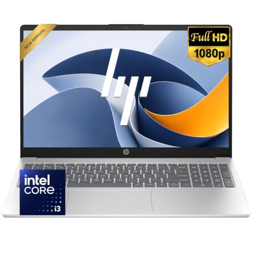 Image of HP 15.6 inch Full HD Business Laptop, 16GB RAM, 256GB SSD, Intel Core i3 CPU, Wi-Fi 6, 2026-2027 Edition, Windows 11 with Office 365 for The Web