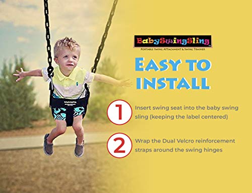Babyswingsling – This Baby Swing Attachment Converts Standard Park Swings For Infants And Toddlers – Portable, Lightweight, Holds Up To 50 Pounds – Ideal For Swing Training This Summer #TOP6