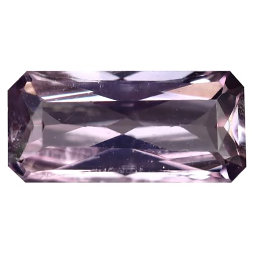 Gemme diaspore rose naturel 1,33 ct cadeau d'exception coupe octogonale 9 x 4 mm
