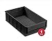 Produktbild aidB Industriebox, 300x183x81 mm, breit, schwarz, leitfähig, robuste Aufbewahrungsbox aus Kunststoff, stapelbare Lagerbox, ideal für die Industrie