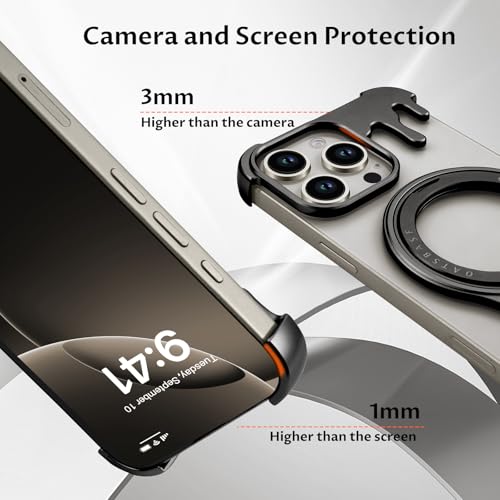 Coque iPhone 16 Pro béquille rotative pour bureau et appels vidéo - 6