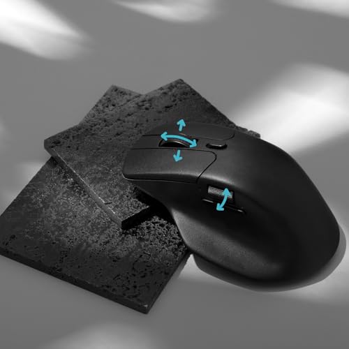 Image of Keychron M6 Wireless Gaming Optical Mouse, 4000Hz Tri-Mode 2.4 GHz /Bluetooth 5.1 /Wired, PixArt 3395 Sensor, 26000 DPI, Ergonomic Lightweight Programmable Macro Button for Windows PC /Mac - Black