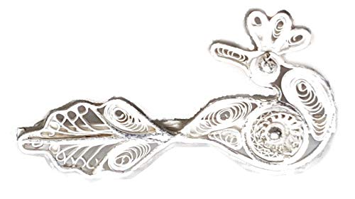 Arteastic Silver Filigree Jewellery Brooch For Women (SJ-Brooch-997A)-image-4