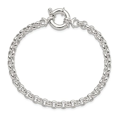 925 Sterling Silver Rolo Chain Bracelet Fine Jewelry For Women Gifts For Her - Image 5