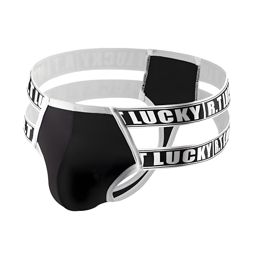 Mens Jockstrap Underwear Wide Belt Athletic Supporter Jock Strap Thongs Sport for Men Underwear Jock Strap Black
