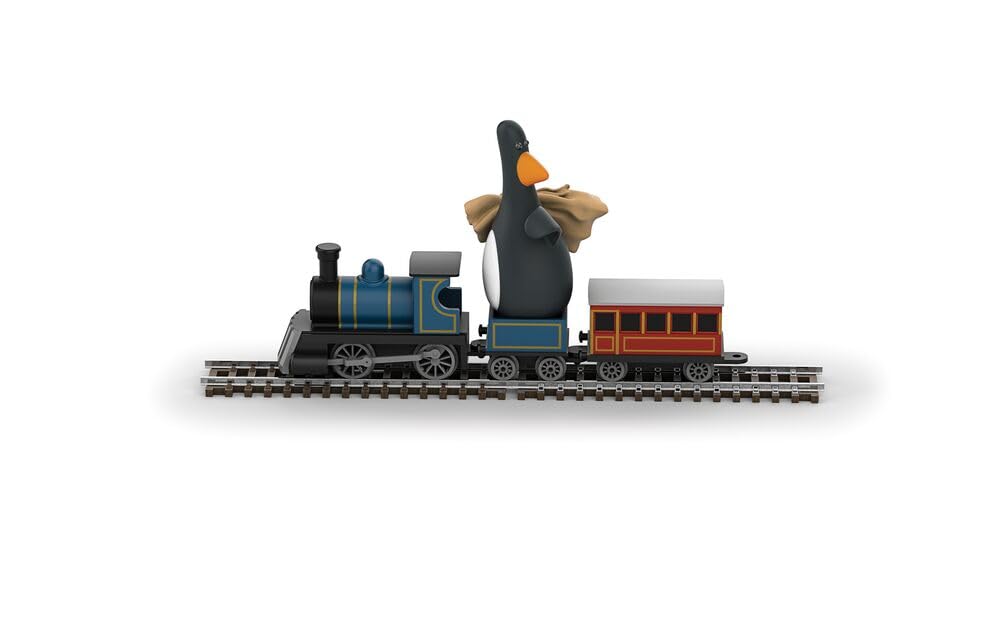 Corgi - CC80602 - Jouet de Train, Moulé sous Pression, Wallace et Gromit, Le Mauvais Pantalon, Plumes Mcgraw et Locomotive, Cadeaux de Train pour Hommes, Femmes et Enfants