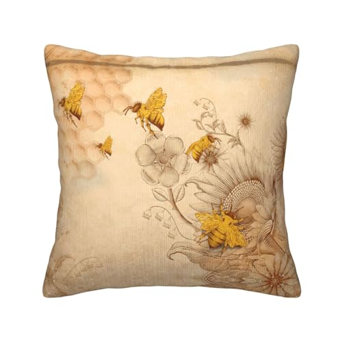 Housse de coussin en velours côtelé carré pour décoration de canapé