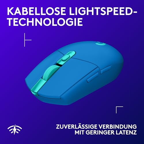 Logitech G G305 LIGHTSPEED kabellose Gaming-Maus mit HERO 12K DPI Sensor – Ansicht 3