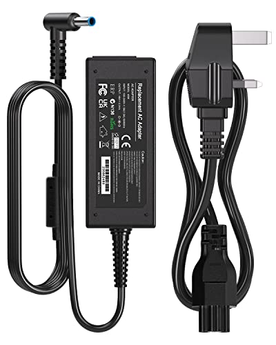 45W HP Laptop Charger 19.5V 2.31A Power Supply HP Charger for HP Stream 11 13 14 Pavilion 11 13 Elitebook 840 850 ProBook 430 440 Chromebook 11 14 and More(4.5mm * 3mm)
