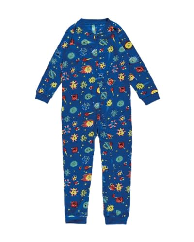 Pijama Macacão Infantil Unissex Estampado Em Soft Malwee Kids Azul - 2