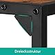 Beistelltisch,C-Form, mobiler Kaffeetisch,Gestell aus Metall, Drucker Regal mit Aktenschrank,Tischplatte aus Holz,für Kaffee und Laptop, Industrie-Design für Wohnzimmer, Schlafzimmer，Das C - Gestell
