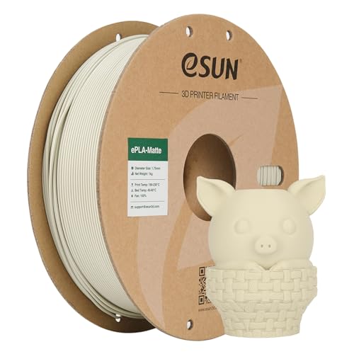 Image of eSUN Matte PLA Filament 1.75mm, 3D Printing PLA Filament 1.75mm Dimensional Accuracy + /- 0.03mm, 1kg Carboard Spool (2.2lbs) for Most FDM 3D Printers,Light Khaki