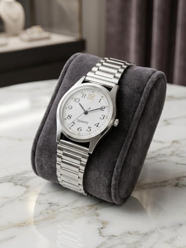Image of PANJATAN Women's Classic Quartz Watch - Uniques - Stainless Steel Silver Chain - Stylish Ladies Analog Wrist Watch (30mm)