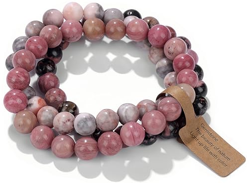WEIZAIJY Pulsera de piedras naturales auténticas hechas a mano...